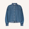 BY-BAR Sarah Short Denim Blouse in Medium Denim