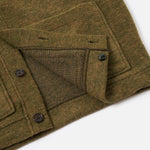 UNIVERSAL WORKS Advance Wool Mix Cardigan in Olive