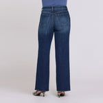 NYDJ Teresa Wide Leg Jeans with Stripe in Skylark