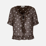 BAUM UND PFERDGARTEN Madicen Blouse in Coffee Bean Dots