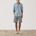 HARTFORD Faith Cotton Shirt in Light Indigo