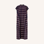 BY-BAR Nana Ikat Dress in Wine Ikat Print