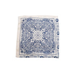 BLACK COLOUR Paisley Mini Scarf in Blue