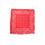 BLACK COLOUR Paisley Mini Scarf in Red