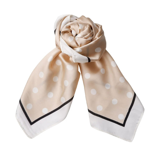 BLACK COLOUR BCDANI mini scarves in Beige Dot