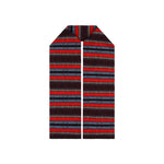 QUINTON & CHADWICK Modern Tartan Scarf in Winter Beach