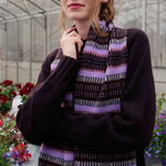 QUINTON & CHADWICK Modern Tartan Scarf in Moorland
