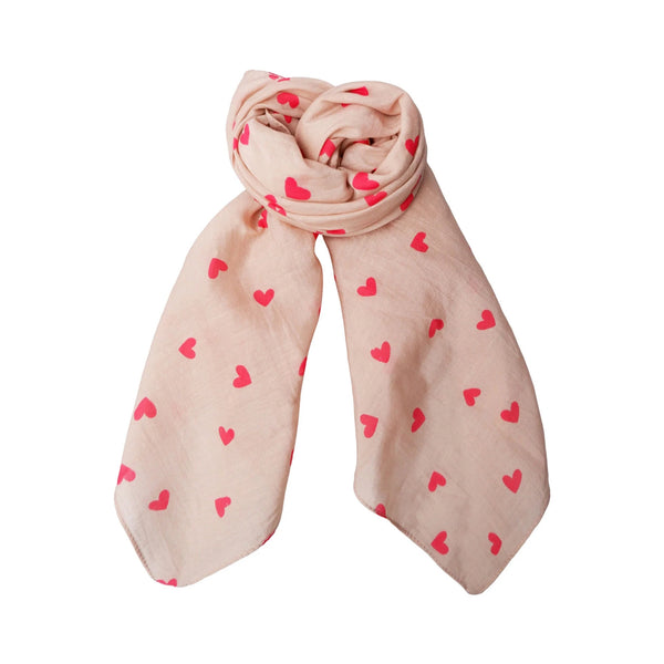 BLACK COLOUR BCClaudine Mini Scarf in Rose Heart