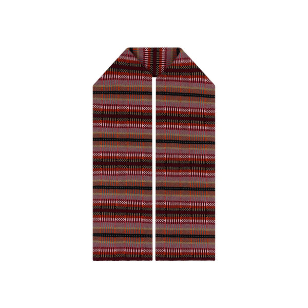 QUINTON & CHADWICK Modern Tartan Scarf in Forest