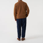 UNIVERSAL WORKS Langdale Wool Fleck Cardigan in Brown