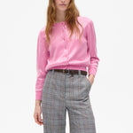 BAUM UND PFERDGARTEN Caylee Cropped Sequin Cardigan in Cashmere Rose