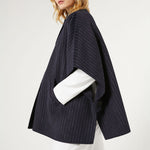 PERSONA BY MARINA RINALDI Perseo Double Faced Wool Cape in Ultramarine