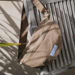 LES PENSIONNAIRES Organic Cotton Sling Bag in Sand Beige