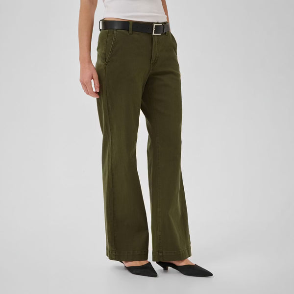 MY ESSENTIAL WARDROBE MWLara 149 Wide Leg Pant in Olive Night