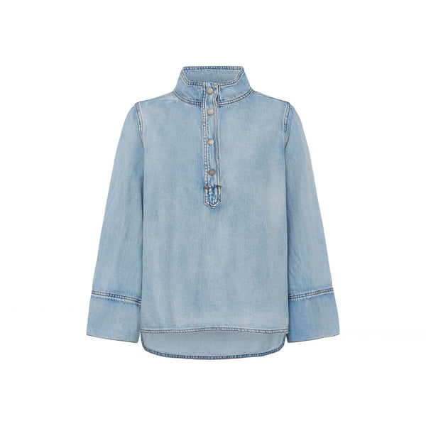 MY ESSENTIAL WARDROBE HilmaMW 171 Boxy Blouse in Light Blue