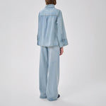 MY ESSENTIAL WARDROBE HilmaMW 171 Boxy Blouse in Light Blue