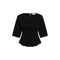 MY ESSENTIAL WARDROBE MWApir Pleat T Shirt in Black