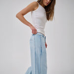 MY ESSENTIAL WARDROBE HilmaMW 171 X-Wide Pant in Light Blue