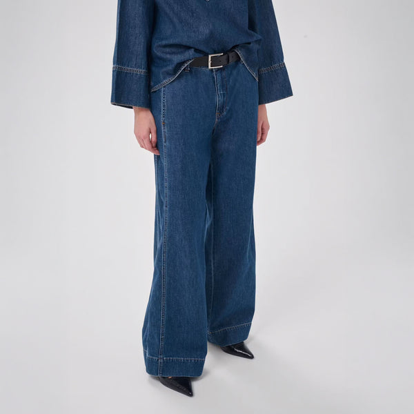 MY ESSENTIAL WARDROBE HilmaMW 171 X-Wide Pant in Medium Blue