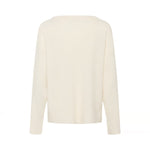 MY ESSENTIAL WARDROBE MWHuxi V-Neck Knit Pullover in Snow White