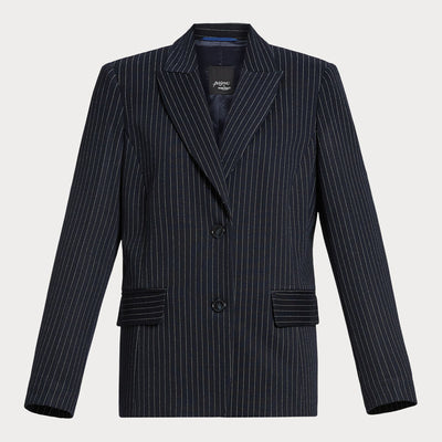PERSONA BY MARINA RINALDI Nabil Milano Knit Fabric Blazer in Ultramarine