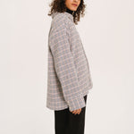 SACRECOEUR Linetta Clic Small Check Overshirt in Multi