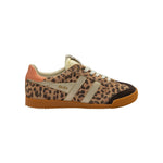 GOLA Elan Safari Leopard Print Suede Trainers in Leopard/Mocha/Gold/Terracotta