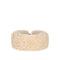 HELEN MOORE Faux Sheepskin Huff Headband in Cream