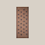 MOISMONT Vichy No693 Check Flowers Scarf in Henna