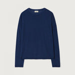 AMERICAN VINTAGE Toima High Neck Lightweight Jumper in Ocean Melange