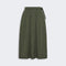 WEEKEND MAX MARA WKDBriose Flared Nylon Canvas Quilted Skirt in Khaki