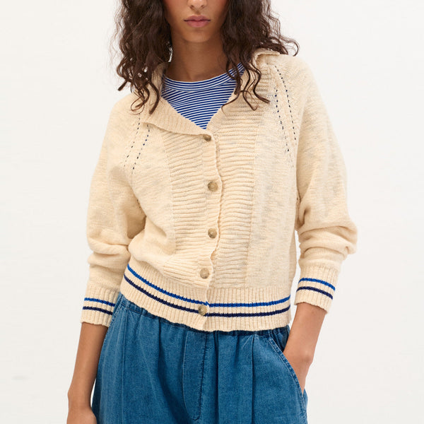 BEATRIZ FUREST Dylan Cardigan in Ecru