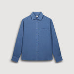 HARTFORD Paul Pat Linen Shirt  in Denim