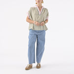 ORFEO Nah Short Sleeve Blouse in Pink Check