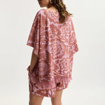 ESSENTIEL ANTWERP Jorlando Towel Jersey V Neck Top in Violette