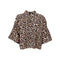 BLACK COLOUR BCZoe Leopard Print Oversize Loose Shirt in Leopard