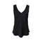 BLACK COLOUR BCMabel Double V Neck Top in Black