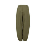 BLACK COLOUR BCAya Balloon Pant with Pockets in Army