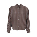 BLACK COLOUR BCMalone Striped Shirt in Coffee