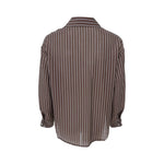 BLACK COLOUR BCMalone Striped Shirt in Coffee