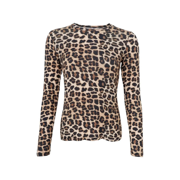 BLACK COLOUR BCAlba Leopard Print Long Sleeve T Shirt  in Natural Leo