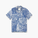 OAS Eldovado Viscose Shirt in Blue/White
