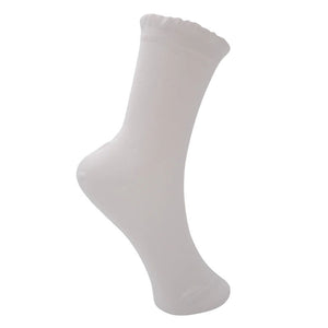 Ariel Solid Socks in White