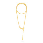 TALIS CHAINS Wrap Around Chain Necklace in Tigers Eye