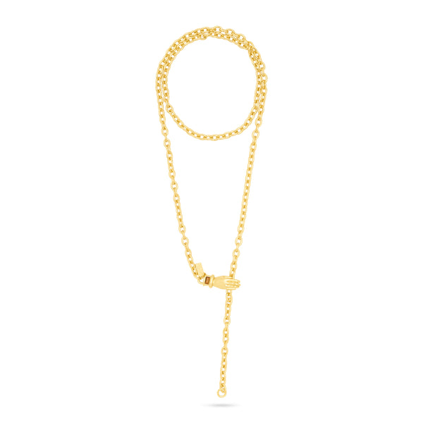 TALIS CHAINS Wrap Around Chain Necklace in Tigers Eye
