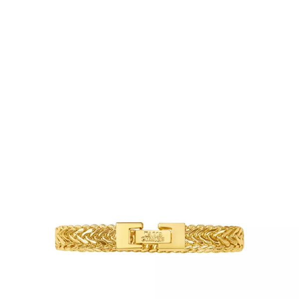 TALIS CHAINS Braided Mesh Bracelet in Gold