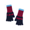 QUINTON & CHADWICK Love Hope Fingerless Gloves in Navy/Red