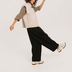SACRECOEUR Mireia Double Face Wool Vest in Ecru
