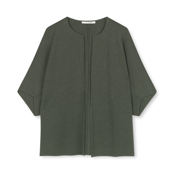 SIBINLINNEBJERG Evi Merino Blend Jumper in Dark Melange Green