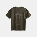 ANERKJENDT Akvillads Italian Coffee T Shirt in Forest Night